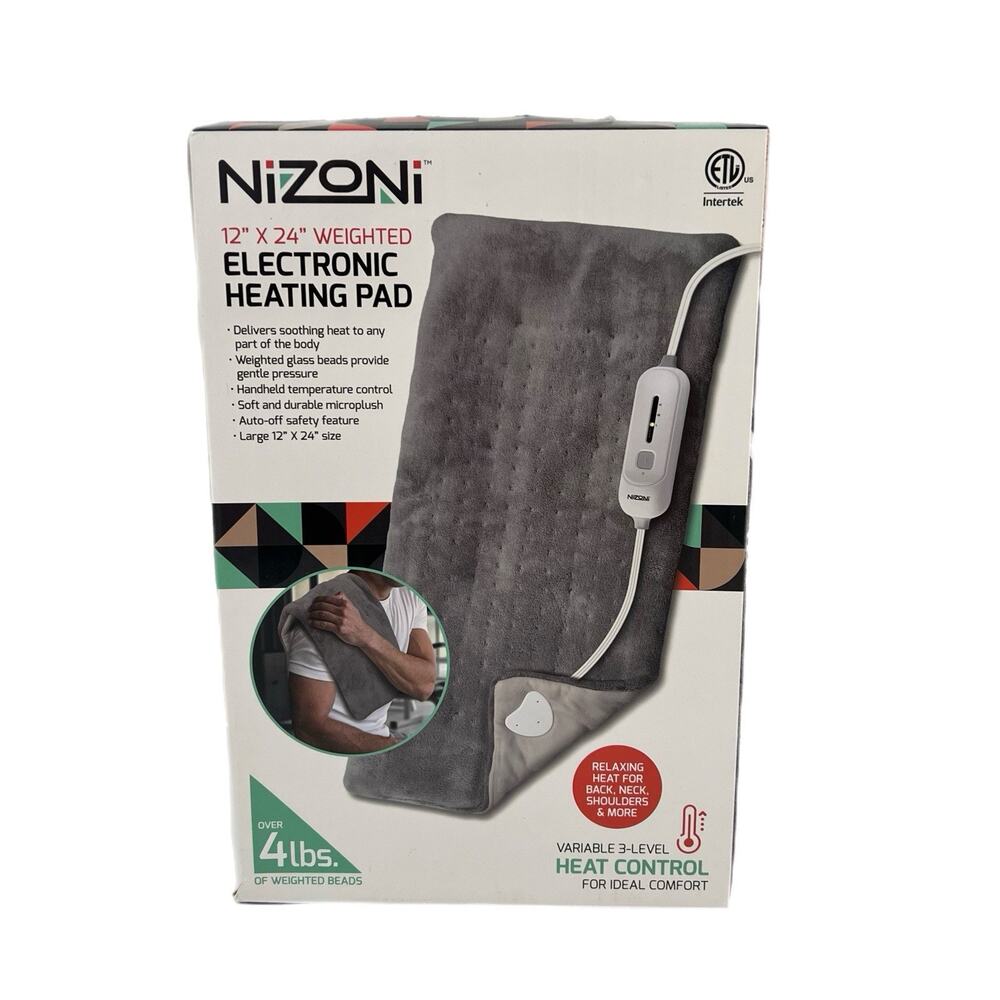 Nizoni Weighted Electronic heating pad 12 x 24” New